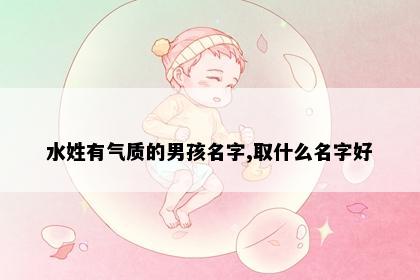 水姓有气质的男孩名字,取什么名字好